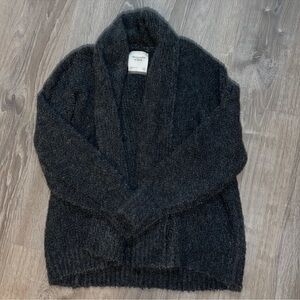 Abercrombie & Fitch Charcoal Knit Cardigan